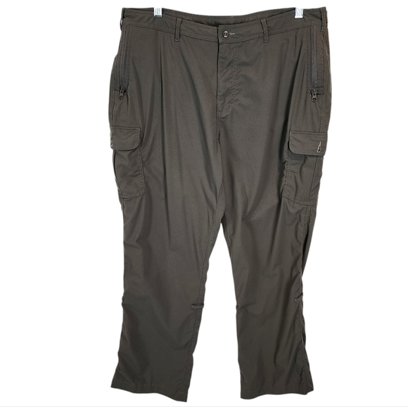 Clothing Arts P*Cubed Pick Pocket Proof Travel Pants Cargo Zip Pockets 16 PETITE